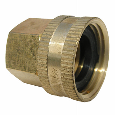 Garden Hose Brass Adapter, 3/4 FGH x 1/2 In. FPT