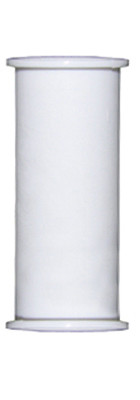 Kitchen Drain Tailpiece, Flanged, White PVC, 1-1/2 x 16 In.