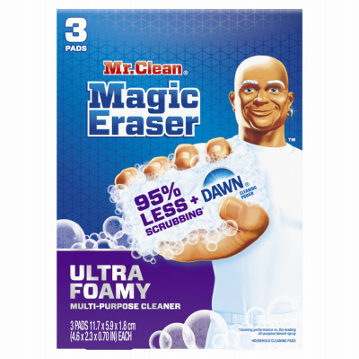 Magic Eraser Ultra Foamy Multi-Purpose Cleaner, 3 Pads (6 pieces)
