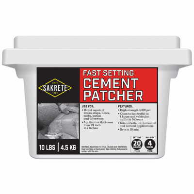 Fast Setting Cement Patcher, 10 Lbs.