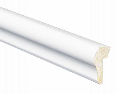 Interior Crown Moulding, Crystal White Polystyrene, 1-1/8-In. x 8-Ft. (15 pieces)