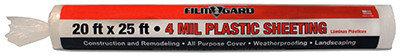Plastic Sheeting, Clear, 4-Mil, 20 x 25-Ft.