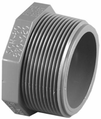 Schedule 80 PVC Plug, 1-1/2 In. MPT