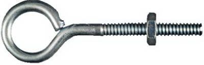 Eye Bolt, Zinc, 3/16 x 2-1/2 In.