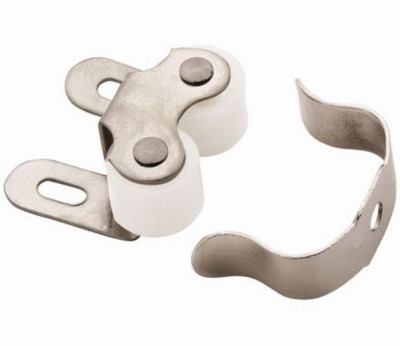 Roller Cabinet Catch, Nickel