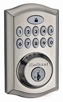 Smart Code Electronic Deadbolt, Satin Nickel, 16 Codes