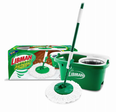 Tornado Spin Mop & Bucket, Microfiber Mop Head