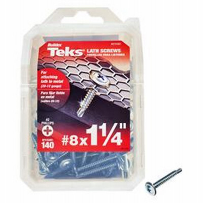 Lathe Screws, Drill Point, 1-1/4 In. x #8, 140-Pk.