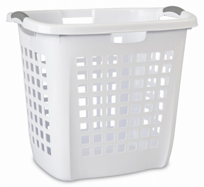 Ultra Easy Carry Hamper, White, 19-7/8-In.