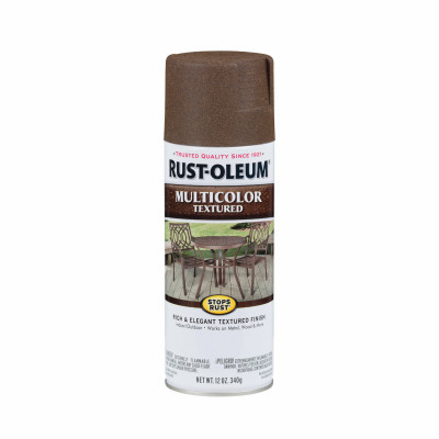 Stops Rust Textured Spray Paint, Autumn Brown, 12-oz.