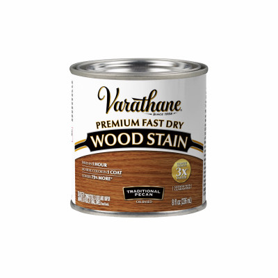 Fast Dry Interior Wood Stain, Oil-Based, Traditional Pecan, 1/2-Pt.