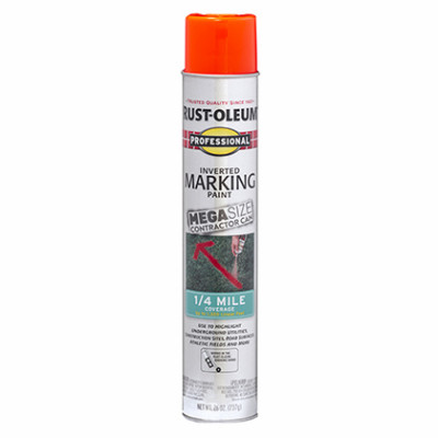 Professional Mega Marking Spray, Fluorescent Red/Orange, 26-oz.