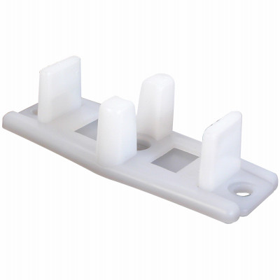 3-Pc. Bypass Sliding Closet Door Guide, 3/4 In. High, Adjustable Nylon, 2-Pk.