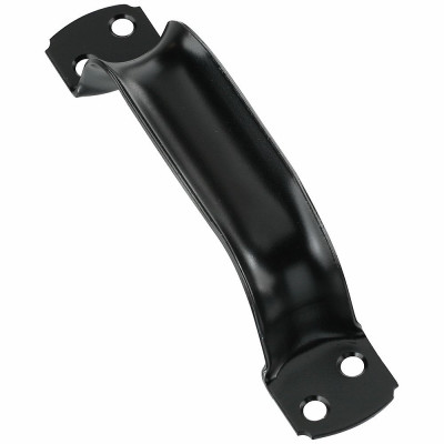 Door Pull, Extra Heavy, Black, 6-3/4 In.
