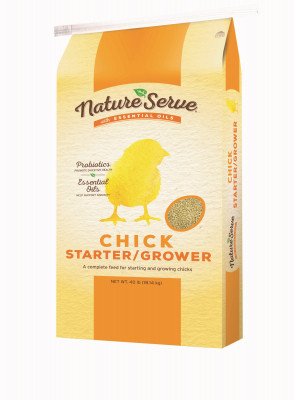 Chick Starter Grower Feed with Essential Oils, 40 Lbs.