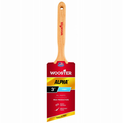 Alpha Angle Sash Paint Brush, Firm, 3-In.