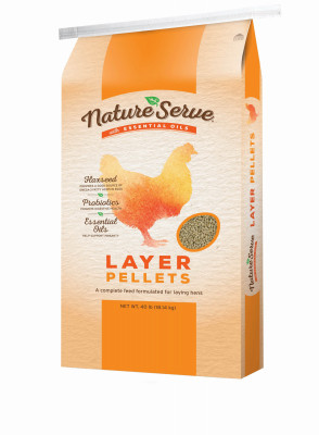 Laying Hens Feed Pellets with Essential Oils, 40 Lbs.