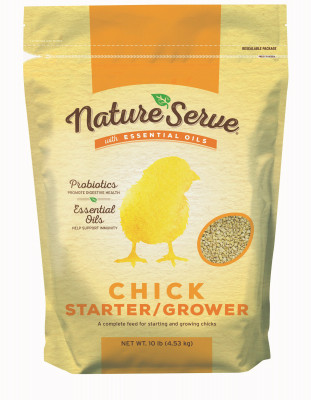 Chick Starter Grower Feed with Essential Oils, 10 Lbs.