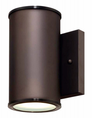 LED Wall Cylinder Light Fixture, Oil-Rubbed Bronze, 640 Lumens
