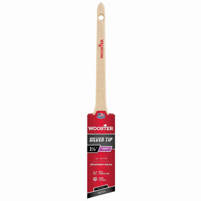 Silver Tip Angle Sash Paint Brush, 1.5-In.