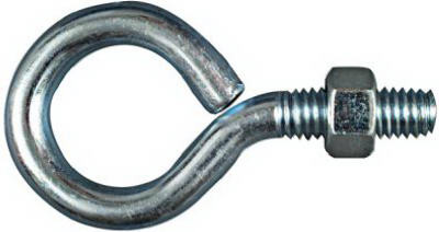 Eye Bolt, Zinc, 3/8 x 3 In.