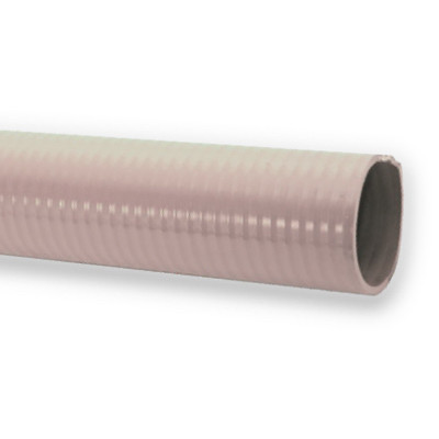 Flexible Spa Hose, White PVC , 2 ID x 2.38 In. OD x 25 Ft.