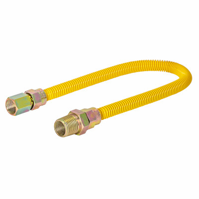 Gas Connector, Epoxy Coated, 3/8 OD x 36 In.