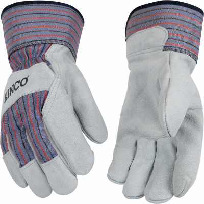 Suede Cowhide Palm Gloves, Gray, Men's L