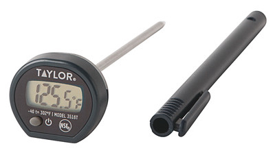 Digital Food Thermometer, Instant-Read, 4-In.