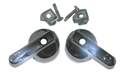 Universal Faucet Lever Handles, Small, Chrome