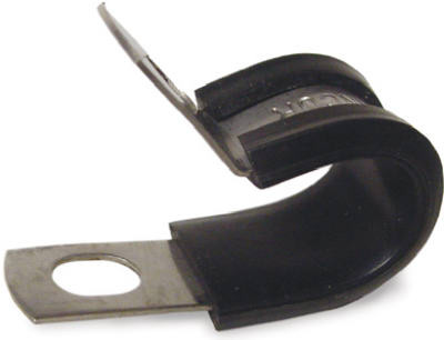 Cable Clamps, Black Plastic, 3/4-In. I.D., 6-Pk.