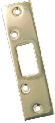 Brass-Plated Steel Security Strike, 1-5/8 x 11 In.