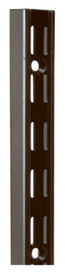 Shelf Standard, Dual Track, Black Steel, 63-In. (10 pieces)
