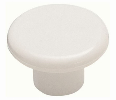 Everyday Heritage Cabinet Knob, White, 1-1/4 In.