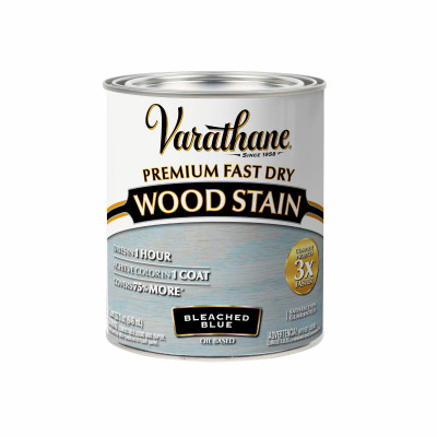Fast Dry Interior Wood Stain, Oil-Based, Bleached Blue, 1-Qt. (2 pieces)