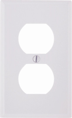 WHT 2-OUTLET WALL PLATE