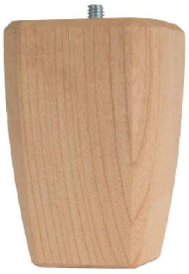Hardwood Square Bun Feet, 2.5 In. x 4 In.