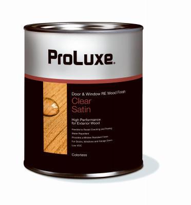 Resin Enhanced Door & Window Finish, Clear Satin, Colorless, 1-Quart