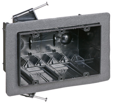 3 Gang Draft Tight Electrical Outlet Box