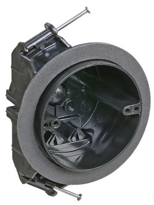 Ceiling Fixture & Outlet Box, Draft Tight, 2-3/4 x 4 In. Round