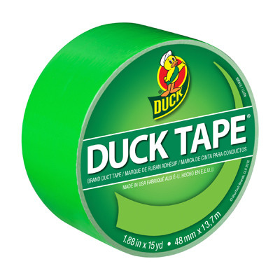 Duct Tape, X-Factor Neon Green, 1.88-In. x 15 Yds.