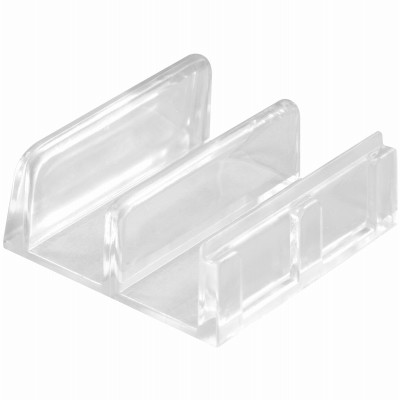Sliding Shower Door Bottom Guide, 1/2 In. Channels, Plastic, 2-Pk.