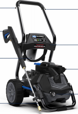 Electric Pressure Washer With Cart, 2000 PSI