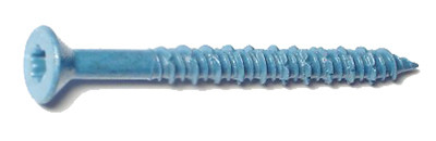 Masonry Screw, 1/4 x 2-3/4 In. Star Flat Head, 100-Pk.