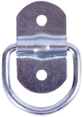 Bolt-On D-Ring, 1-1/8 x 1-1/8-In., 2-Pk.