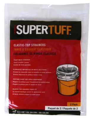 SuperTuff Elastic-Top Paint Strainer, Nylon Mesh, 1-Gallon