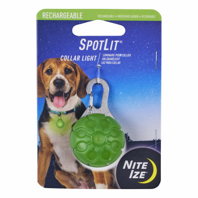 SpotLit® Rechargeable Collar Light - Lime