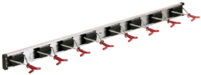 36 In. 8-Hook Rail Wall Rack