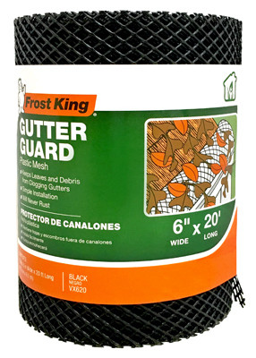 Mesh Gutter Guard, Plastic,  6-In. x 20-Ft.