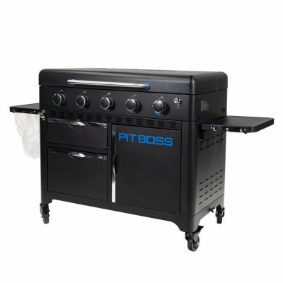 Ultimate LP Gas Lift-Off Griddle, 5 Burners, 50,000 BTU